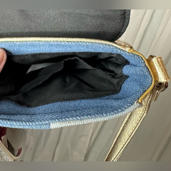 ๐ NWOT Joseph Ribkoff Gold, Silver, Denim, Small crossbody - Picture 5 of 7